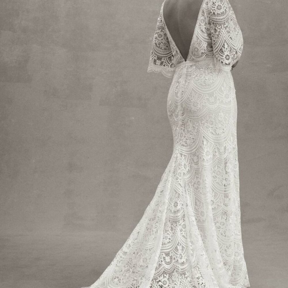 Anthropologie Rish Haleh Flutter Sleeve Lace Wedd… - image 2